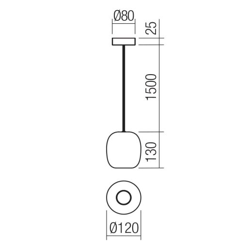 BOOM modern függőlámpa 1xGU10, matt zöld, Ø12 cm, max. 10W