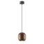 BOOM modern függőlámpa 1xGU10, matt barna, Ø12 cm, max. 10W