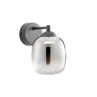 KHADI modern LED fali lámpa, átmenetes füstszínű, 6W, 3000K, 370lm