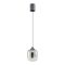 KHADI modern LED függőlámpa, füstszínű átmenetes üveg, 6W, 3000K, 370lm