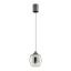 KHADI modern LED függőlámpa, füstszínű átmenetes üveg, 6W, 3000K, 370lm