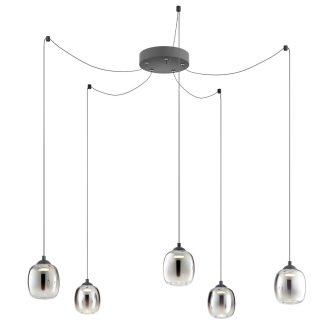 KHADI modern LED függőlámpa, átmenetes füstszínű, 26W, 3000K, 1511lm