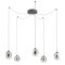 KHADI modern LED függőlámpa, átmenetes füstszínű, 26W, 3000K, 1511lm