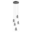 KHADI modern LED függőlámpa, átmenetes füstszínű, 26W, 3000K, 1511lm, Ø43 cm