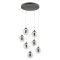 KHADI modern LED függőlámpa, átmenetes füstszínű, 35.5W, 3000K, 2098lm