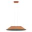 AKIRA modern LED függőlámpa, kávébarna/sötét szürke, 12W, 3000K, 950lm