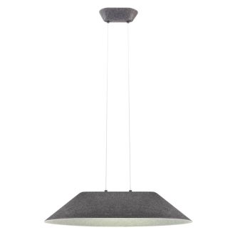 AKIRA modern LED függőlámpa, sötét szürke/szürke, 12W, 3000K, 950lm