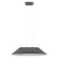 AKIRA modern LED függőlámpa, sötét szürke/szürke, 12W, 3000K, 950lm