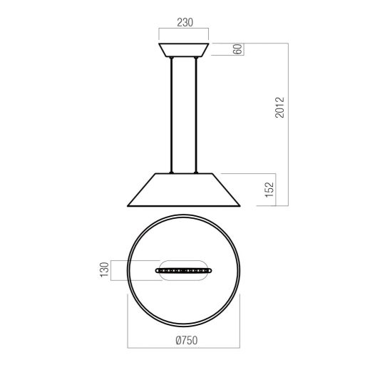 AKIRA modern LED függőlámpa, sötét szürke/szürke, 12W, 3000K, 950lm