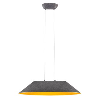 AKIRA modern LED függőlámpa, sötét szürke/narancs, 12W, 3000K, 950lm