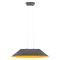 AKIRA modern LED függőlámpa, sötét szürke/narancs, 12W, 3000K, 950lm