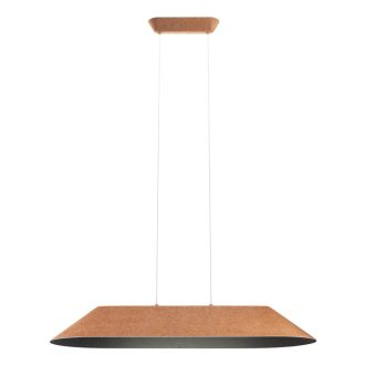 AKIRA modern LED függőlámpa, kávébarna/sötét szürke, 23.5W, 3000K, 1850lm