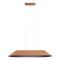 AKIRA modern LED függőlámpa, kávébarna/sötét szürke, 23.5W, 3000K, 1850lm