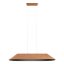 AKIRA modern LED függőlámpa, kávébarna/sötét szürke, 23.5W, 3000K, 1850lm