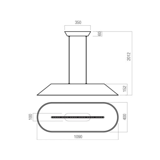 AKIRA modern LED függőlámpa, kávébarna/sötét szürke, 23.5W, 3000K, 1850lm