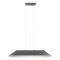 AKIRA modern LED függőlámpa, sötét szürke/szürke, 23.5W, 3000K, 1850lm