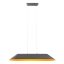 AKIRA modern LED függőlámpa, sötét szürke/narancs, 23.5W, 3000K, 1850lm