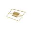 SLASH modern LED mennyezeti lámpa, matt arany, 30W, 3000/4000/6000K, 2193lm