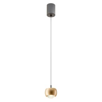 AVES modern LED függőlámpa, matt arany, 12W, 3000K, 720lm