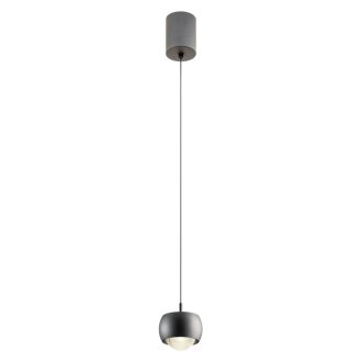 AVES modern LED függőlámpa, matt fekete, 12W, 3000K, 720lm