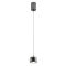 AVES modern LED függőlámpa, matt fekete, 12W, 3000K, 720lm