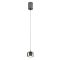 AVES modern LED függőlámpa, fekete króm, 12W, 3000K, 720lm