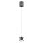 AVES modern LED függőlámpa, fekete króm, 12W, 3000K, 720lm