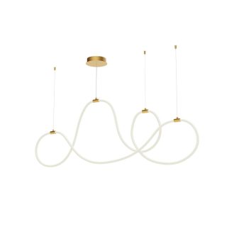 HENK modern LED függőlámpa, matt arany, 54W, 3000K, 2700lm