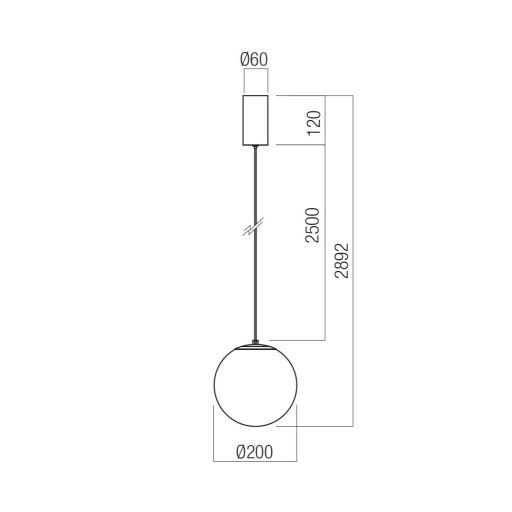 IRIDES modern LED függőlámpa, matt fekete/dikroikus, 7W, 3000K, 463lm