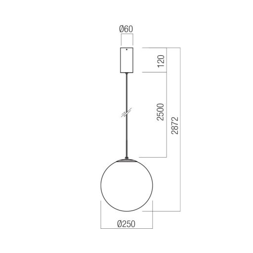 IRIDES modern LED függőlámpa, matt fekete/dikroikus, 10W, 3000K, 645lm