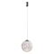 IRIDES modern LED függőlámpa, matt fekete/dikroikus, 12W, 3000K, 871lm