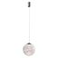 IRIDES modern LED függőlámpa, matt fekete/dikroikus, 12W, 3000K, 871lm