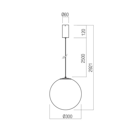 IRIDES modern LED függőlámpa, matt fekete/dikroikus, 12W, 3000K, 871lm