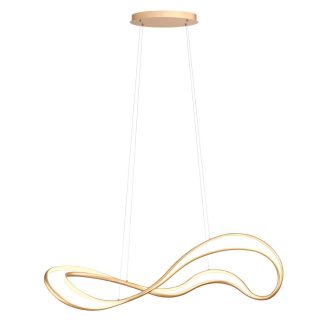 TEMPEST modern LED függőlámpa, matt arany, 58W, 3000K, 4060lm