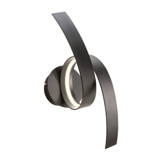IMPULS modern LED fali lámpa, matt fekete, 11W, 3000K, 770lm