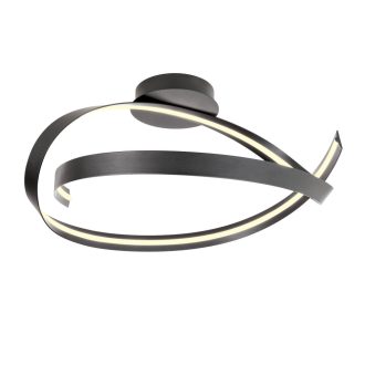 IMPULS modern LED mennyezeti lámpa, matt fekete, 34W, 3000K, 2380lm