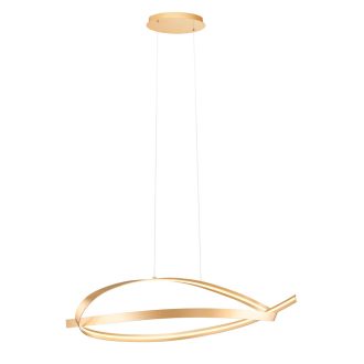 IMPULS modern LED függőlámpa, matt arany, 38W, 3000K, 2660lm