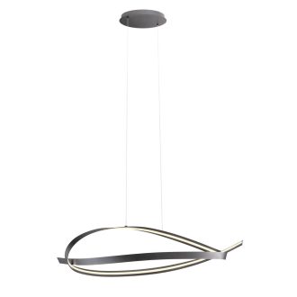 IMPULS modern LED függőlámpa, matt fekete, 38W, 3000K, 2660lm