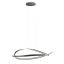 IMPULS modern LED függőlámpa, matt fekete, 38W, 3000K, 2660lm