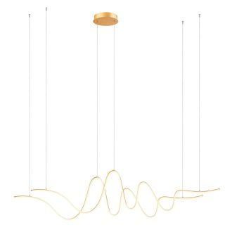 IMPULS modern LED függőlámpa, matt arany, 68W, 3000K, 4760lm