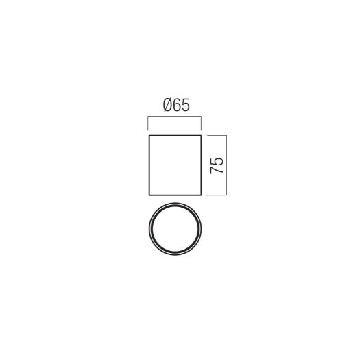 HERA modern LED mennyezeti lámpa, matt fehér, 6.5W, 3000K, 301lm