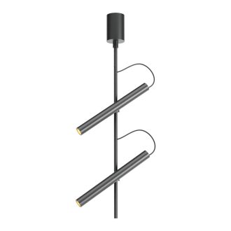 PRAXI modern LED mennyezeti lámpa, matt fekete, 14.6W, 3000K, 769lm