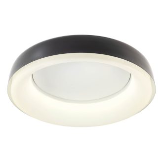 DIP modern LED mennyezeti lámpa, fényes fekete, 40W, 2700/3000/4000/5000/6500K, 2568lm