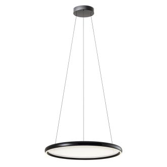 VANCE modern LED függőlámpa, fényes fekete, 35W, CCT, 3534lm