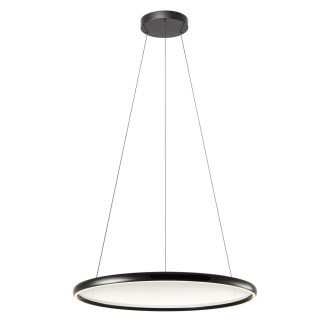 VANCE modern LED függőlámpa, fényes fekete, 45W, CCT, 5435lm
