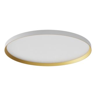 DAMA modern LED mennyezeti lámpa, matt fehér/arany, 60W, 5631lm, DALI dimmelhető