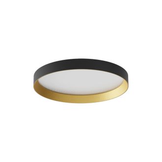DAMA modern LED mennyezeti lámpa, matt fekete/arany, 30W, CCT, 2796lm