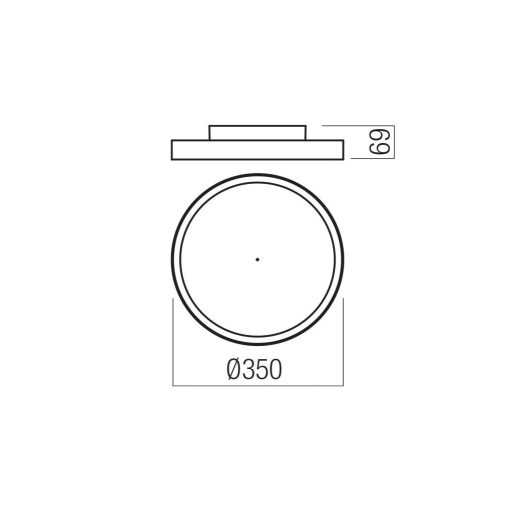 DAMA modern LED mennyezeti lámpa, matt fekete/arany, 30W, CCT, 2796lm