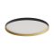 DAMA modern LED mennyezeti lámpa, matt fekete/arany, 50W, CCT, 4932lm