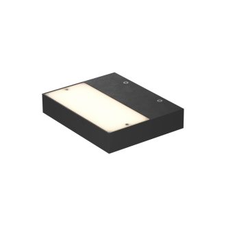 APEX modern LED fali lámpa, matt fekete, 18W, 3000K, 1314lm